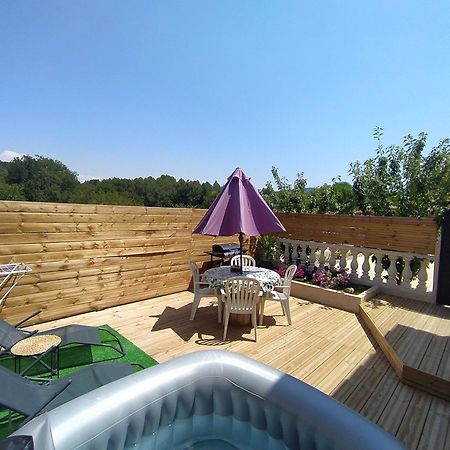 Studio Cosy Avec Terrasse Et Jacuzzi A Disposition De Mai A Aout Rians  Buitenkant foto